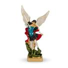 Enfeite São Miguel Arcanjo Auto Colante Metal Dourado Colorido Religioso Decorativo Para Carro Casa Superfície Lisa