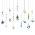 Enfeite suspenso RIFNY, pacote com 9 óculos de sol de cristal, 27 cm