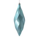 Enfeite suspenso Vickerman 8" Shiny Swirl, pacote com 6, azul bebê