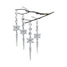 Enfeites De Acrílico Transparente Em Forma De Floco De Neve 12PCS Decoração Para Árvore De Natal Enfeites De Acrílico Transparente Em Forma De Floco De Neve 12PCS Decoração Para Árvore De Natal
