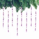Enfeites de árvore de Natal AMS Aluminium Twisted Icicles x24