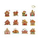 Enfeites De Árvore De Natal Em Forma De Casa De Gengibre, 12 Peças, Decorações Festivas Para O Lar, Enfeites De Árvore De Natal Em Forma De Casa De Gengibre, 12 Peças, Decorações Festivas Para O Lar,