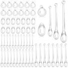 Enfeites de árvore de Natal Vercraft Clear Acrylic 100 unidades