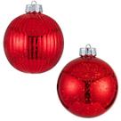 Enfeites de bola de Natal Jorysics Red 15 cm à prova de estilhaçamento (2 unidades) Enfeites de bola de Natal Jorysics Red 15 cm à prova de estilhaçamento (2 unidades)