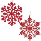 Enfeites de floco de neve de Natal Jorysics 30 unidades de plástico de 12 cm