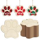 Enfeites de madeira em forma de pata para cães Sophena 24PCS para artesanato