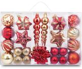 Enfeites de Natal AUXO-FUN Luxury Collection, pacote com 73 Enfeites de Natal AUXO-FUN Luxury Collection, pacote com 73