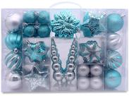 Enfeites de Natal AUXO-FUN Luxury Collection, pacote com 73 Enfeites de Natal AUXO-FUN Luxury Collection, pacote com 73