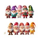 Enfeites De Natal Coloridos Em Forma De Gnomo, 10 Peças, Decorações De Madeira Para Pendurar, Enfeites De Natal Coloridos Em Forma De Gnomo, 10 Peças, Decorações De Madeira Para Pendurar,