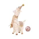Enfeites De Natal De Alpaca, Bonecos De Pelúcia Fofos, Figuras De Animais De Pelúcia, Decoração De