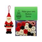 Enfeites De Natal DIY: Bonecos De Neve, Papai Noel E Anjos Com Chapéus De Botão - Conjunto Completo