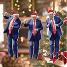 Enfeites de Natal Donald Trump 2024 - Kit para Árvore de Natal