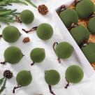 Enfeites de Natal Foilswirl Velvet Balls 18 unidades (verdes) Enfeites de Natal Foilswirl Velvet Balls 18 unidades (verdes)