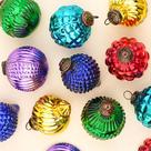 Enfeites de Natal Indian Shelf Glass Multicolor 8 cm 6 unidades