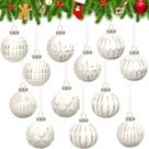 Enfeites de Natal Kathfly Farmhouse Ball 6 cm 12 unidades