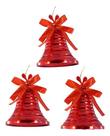 Enfeites De Natal - Kit Com 6 Sinos Com Linhas Para Pendurar