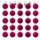 Enfeites de Natal LAFANDE Velvet Baubles, conjunto de 25