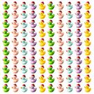 Enfeites de Natal Mini Resin Ducks, 100 unidades Haooryx