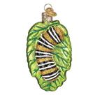 Enfeites de Natal Old World Fuzzy Caterpillar Glass x6 Enfeites de Natal Old World Fuzzy Caterpillar Glass x6