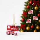 Enfeites de natal ornamentos para decoração em árvores de natal guirlanda natalinas Bota casinha trem 4 unidades Enfeites de natal ornamentos para decoração em árvores de natal guirlanda natalinas Bota casinha trem 4 unidades