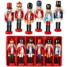 Enfeites de Natal Our Warm Nutcracker Figures de madeira 12,5 cm, 6 unidades Enfeites de Natal Our Warm Nutcracker Figures de madeira 12,5 cm, 6 unidades