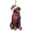 Enfeites de Natal para cães com design de resina Toscano Rottweiler Enfeites de Natal para cães com design de resina Toscano Rottweiler