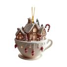 Enfeites De Natal Para Canecas De Café: Casas De Neve 2D Em Acrílico, Caneca De Chocolate, Decoração