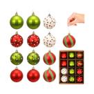 Enfeites De Natal Vermelhos E Verdes 12 Peças Decoração Festiva Para Árvore De Natal Bolas Enfeites De Natal Vermelhos E Verdes 12 Peças Decoração Festiva Para Árvore De Natal Bolas
