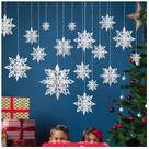 Enfeites, decoração, floco de neve branco 3D para o Natal, 15 unidades Enfeites, decoração, floco de neve branco 3D para o Natal, 15 unidades