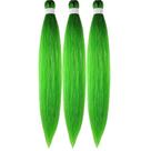Enfeites pré-esticados Braiding Hair Gozill Green de 26 polegadas