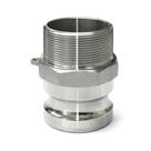 Engate adaptador tipo f camlock em inox 304 macho bsp 4'' Engate adaptador tipo f camlock em inox 304 macho bsp 4''