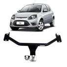 Engate De Reboque Braconi Ka 2008 até 2013 Sem Furar Bola Cromada Tração 400kg Modelo Fixo FD-19
