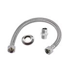 Engate Flexível 40cm Aço Inox Serve Fabrimar/ Deca/ Esteves Prateado Cromado110666