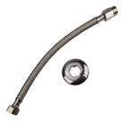 Engate Flexível Aço Malha Inox 1/2x40cm Brasfort Pia Tanque