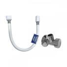 Engate Flexivel Alta Pressao Branco Pvc Censi Para Agua 40Cm Com Registro Metal De 1/2'' - 7119