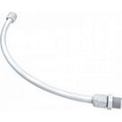 Engate Flexivel Branco Pvc Manluplast 40Cm - Kit C/10 Pecas