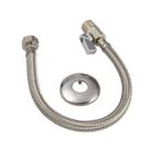 Engate Flexível com Registro Alavanca 1/2X40cm Aço Inox Japi
