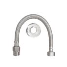 Engate Flexível Inox 30cm Macho Fêmea 1/2"