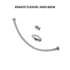 Engate Flexivel Inox Traçado 60 Cm Niple Solto - Brazhu