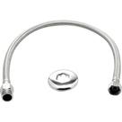Engate Flexivel Metal Cromado Brazhu Malha Inox 40Cm 9002 Engate Flexivel Metal Cromado Brazhu Malha Inox 40Cm 9002
