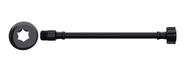 Engate Flexível Preto 1/2 X 60cm Água Fria Pvc Blukit