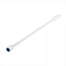 Engate Flexível PVC Branco 1 metro 1/2 Reforçado Plasbohn