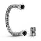 Engate Mangueira Aquecedor 1/2 Inox Quente 40cm Alta Vazão