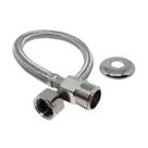 Engate Mangueira Flexível Trançado Inox 40cm Quente Fria Engate Mangueira Flexível Trançado Inox 40cm Quente Fria