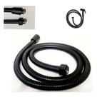 Engate para Chuveirinho Ducha Higienica Mangueira 1 Metro e 20cm Flexivel Pia Lavabo Banheiro Preto Fosco