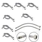 Engate Rabicho 80 cm Kit 8 Uni Par Mangueira Monocomando Misturador Flexivel Torneira Agua Fria Quente Banheiro Pia Cozinha Casa