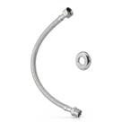 Engate Rabicho Flexível De Aço Inox 40cm 1/2 Macho E Fêmea