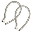 Engate Rabicho Flexível Monocomando Par 80cm Grande Misturador Mangueira Pia Torneira Água Quente Fria Banheiro Cozinha