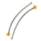 Engate Rabicho Mangueira Flexivel Par Conexao Femea Misturador Monocomando Agua Fria Quente Torneira Pia Cozinha Banheiro Lavabo