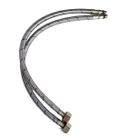 Engate Rabicho Par 50cm Par Mangueira Flexivel Misturador Monocomando Torneira Agua Quente Fria Cozinha Banheiro